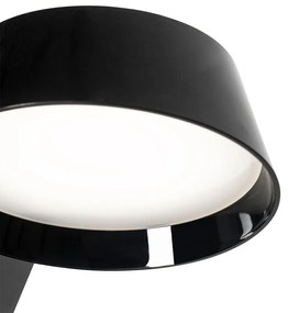 Stolná lampa čierna s dotykom vrátane LED s USB pripojením - Edward