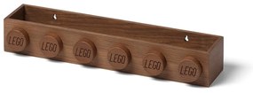 Detská nástenná polica z tmavo moreného dubového dreva LEGO® Wood