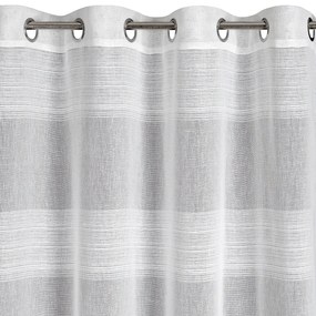 ZÁVES NA KRÚŽKOCH MARGARET 140X250 CM BIELA