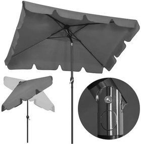 Záhradný slnečník 200 X 130 cm SPRINGOS GU0037 - sivý