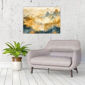Obraz - Pohorie, akvarel (70x50 cm)