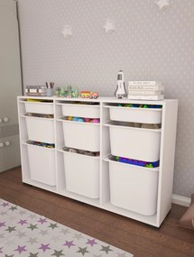 Organizér na hračky Dremonka 1 (biela). Akcia -16%. Vlastná spoľahlivá doprava až k Vám domov. 1124243