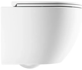 OMNIRES OTTAWASPXMWBM - Závesné WC s WC sedátkom SoftClose OTTAWA keramika/biela