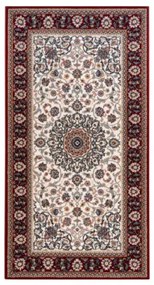 Koberec NAIN Ornament, ramka 6635/51036 béž / bordo
