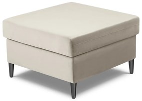 Béžová zamatová podnožka Kyoto – Cosmopolitan Design