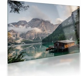 Sklenený obraz - Lake Prags (70x50 cm)