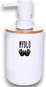 Označto Štítok/nálepka do kúpeľne Mydlo - SLIM, ruky Farba písma: Biela