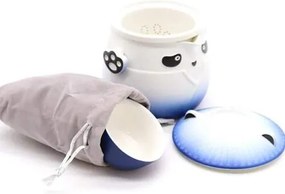 Čínska čajová súprava Panda modrá 500ml