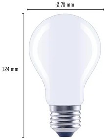 LED žiarovka FLAIR A70 E27 / 15 W ( 120 W ) 1900 lm 6500 K matná stmievateľná