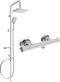 Mexen Sven sprchový set s dažďovou sprchou a Slim termostatickou sprchovou batériou, chrómová, 77105262-00