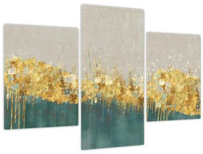 Obraz - Textúra so zlatým dekorom (90x60 cm)