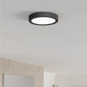 Eglo 901324 - LED kúpeľňové stropné svietidlo FUEVA LED/7,5W/230V pr.16,6cm IP44 čierne