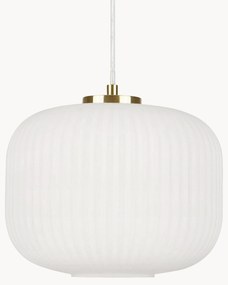 Malé závesné svietidlo so skleneným tienidlom Sober