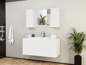 Kúpeľňový nábytok Najrip VII, Sifón: bez sifónu, Farby: biela