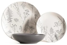 Sada tanierov BARI biela / sivá 752452