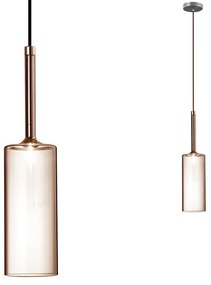 Toolight Toolight, stropné svietidlo 1xG4, APP1700-1CP AMBER C, jantárová-priehľadná, OSW-04308