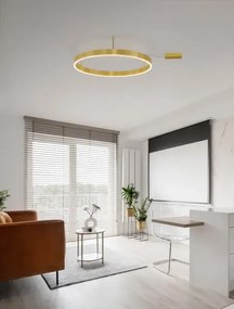 Stropné svietidlo LED so stmievaním Motif 80 zlatá