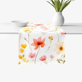 Goldea behúň na stôl teflónový - kvetinový raj 35x140 cm