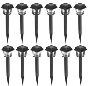 SADA 12x LED Solárna lampa LED/0,06W/1,2V 1xAA 6500K IP44 100 mAh