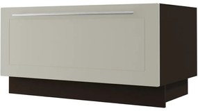 Kuchynská skrinka D1K/90 Quantum vanilla mat/lava