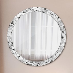 Okrúhle ozdobné zrkadlo Domáce zvieratá fi 90 cm