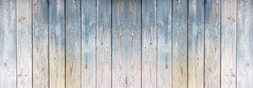 Fototapeta - Drevené dosky - modrý nádych (152,5x104 cm)