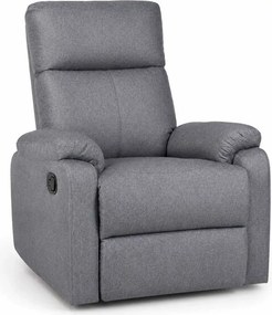 LuxuryForm DESIGN Televízne kreslo CARLOS s polohovaním - sivé