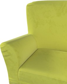 Poťah na kreslo Tomelilla farba produktu zelená látka lesklá, zamatová