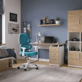 Detská pracovná stolička KA-K1063 BLUE Farba: Sivá