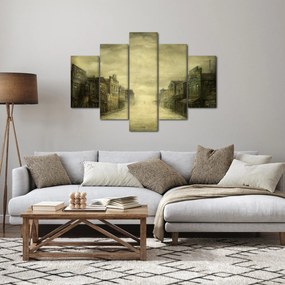 Obraz westernového mestečka (150x105 cm)