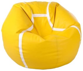 Sedací vak Tenis XXXL (žltá + biela). Akcia -20%. Vlastná spoľahlivá doprava až k Vám domov. 1054541