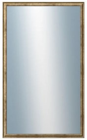 DANTIK - Zrkadlo v rámu, rozmer s rámom 60x100 cm z lišty TRITON biely bronz (2140)