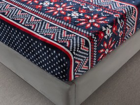 XPOSE® Mikroplyšová plachta TORM Exclusive - tmavo modrá 90x200 cm