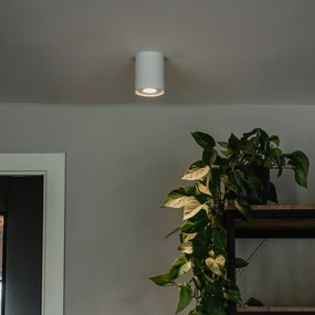 Sada 4 moderných stropných bodových svetiel bielej farby, otočné a naklápacie - Rondoo Up