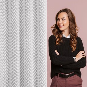 ZÁCLONA NA KRÚŽKOCH MELI1 140X250 CM BIELA