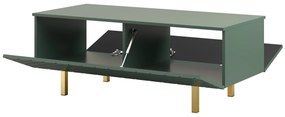 Konferenčný stolík Scalia II 120 2K s úložným priestorom - labrador mat / zlaté nožičky - Limitovaná ponuka