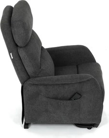 Polohovacie kreslo sivé, elektrické TV-L8960 GREY2