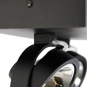 Dizajnové bodové svetlo čierne nastaviteľné 2-svetlo - Go