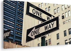 Obraz - New York ONE WAY (90x60 cm)