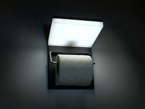 BERGE LED držiak na toaletný papier s USB 5W - studená biela