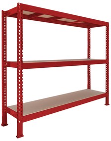 Trestles Nekonečný priemyselný regál 2200x2000x600, 3 police Farba: oranžová a modrá