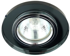 CLX Stropné podhľadové moderné osvetlenie FALLO, 1xMR16, 50W, 9cm, okrúhle, čierne