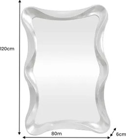 Zrkadlo Alice 48189 120x80cm Strieborné  - Komfort-nábytok