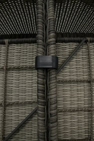 DEOKORK Ratanová modulová zostava rohová BORNEO LUXURY (sivá)