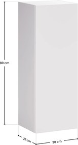 Comad Doplnková kúpeľňová skrinka nízka Aster White 30 biela