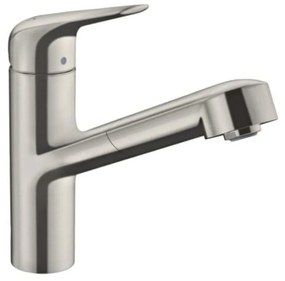 Drezová batéria Hansgrohe Focus M42 s vyťahovacou sprškou nerez 71814800