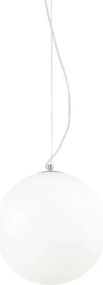 Ideal Lux - Závesné svietidlo na lane MAPA 1xE27/42W/230V, priemer 30 cm, biele