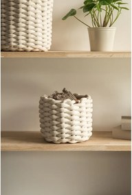 Látkový košík ø 21x17 cm Peach Skin Round S – Bigso