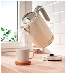 Silvercrest®  Rýchlovarná kanvica, 1,7 l + Hriankovač Retro 1973, krémová  (800010786)