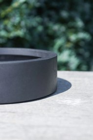 Miska na dekorácie CIRCULO, sklolaminát, Ø 30 cm, antracit